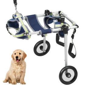 2 Wheels Dog Wheelchair for Back Legs, Pet Wheelchair Lightweight & Adjustable Assisting in Healing, Dog Cart/Wheelchair for Injured, Disabled